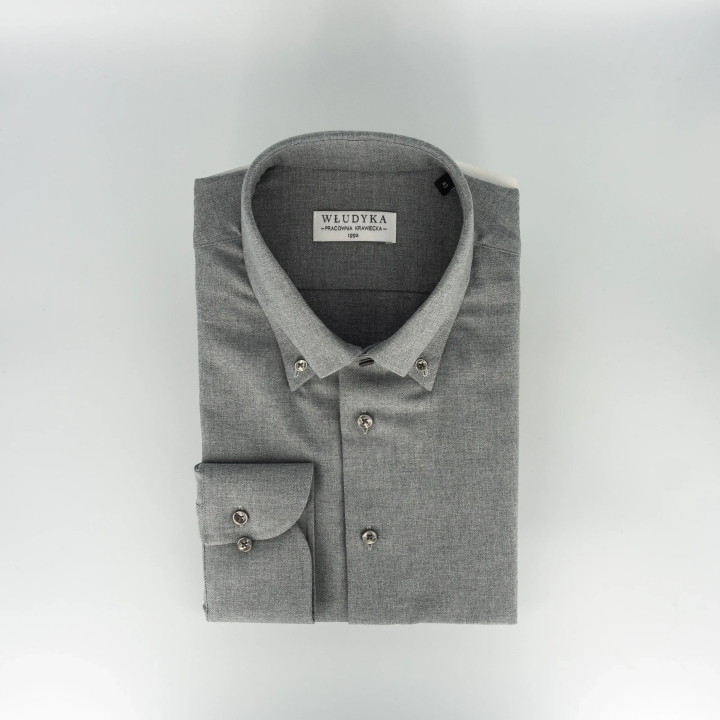 Szara koszula z bawełny