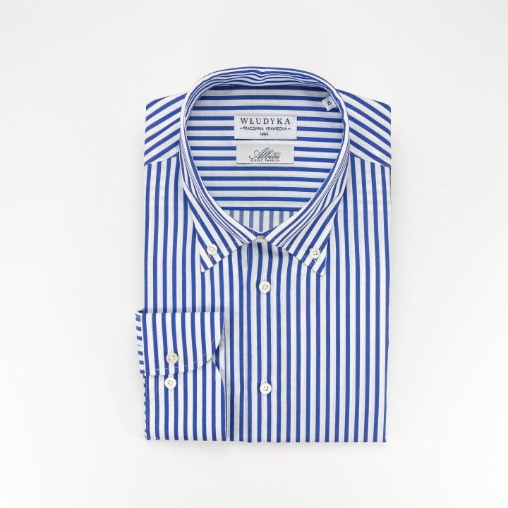 Koszula w pasy z bawełny