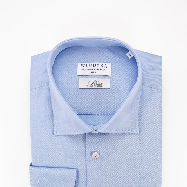 Niebieska koszula z bawełny