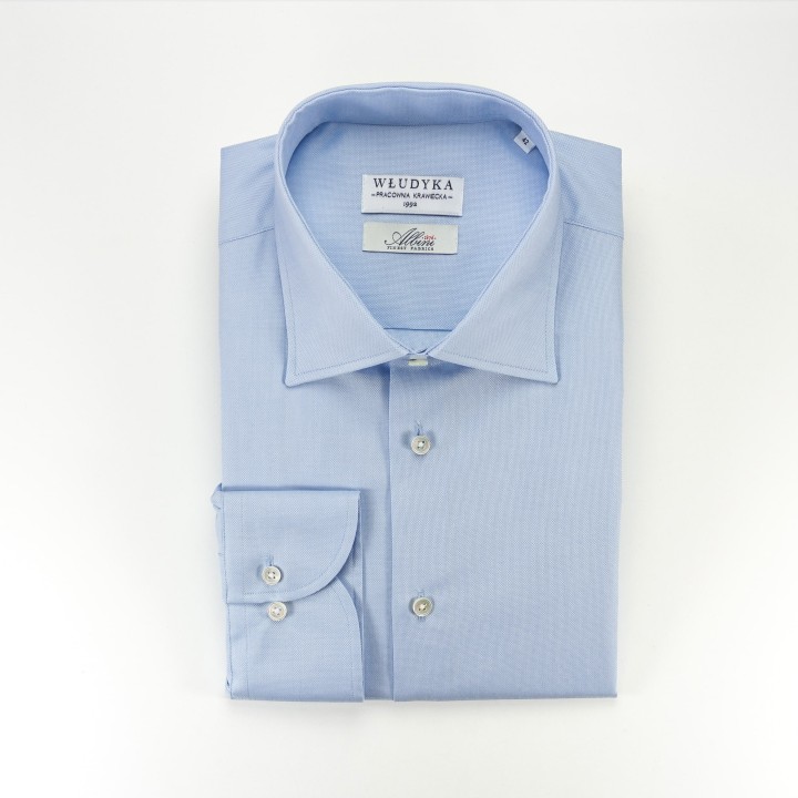 Błękitna koszula z bawełny