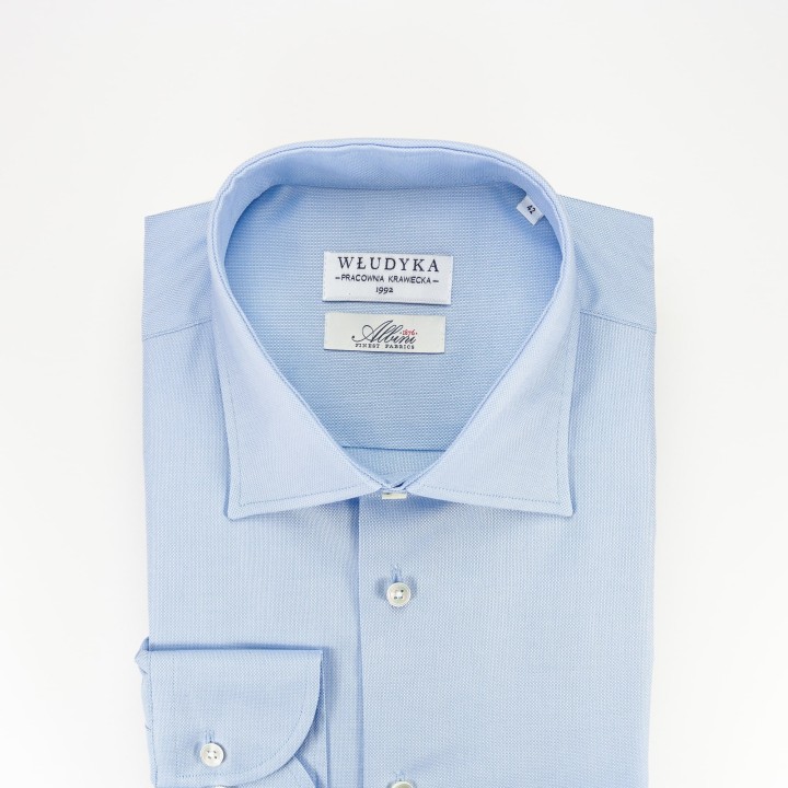 Błękitna koszula z bawełny