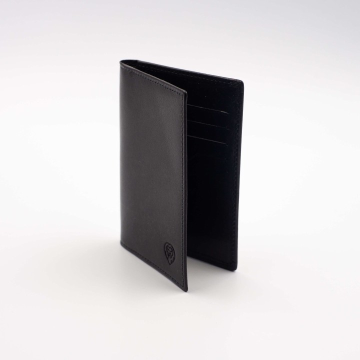 Pionowy portfel skórzany (slim)