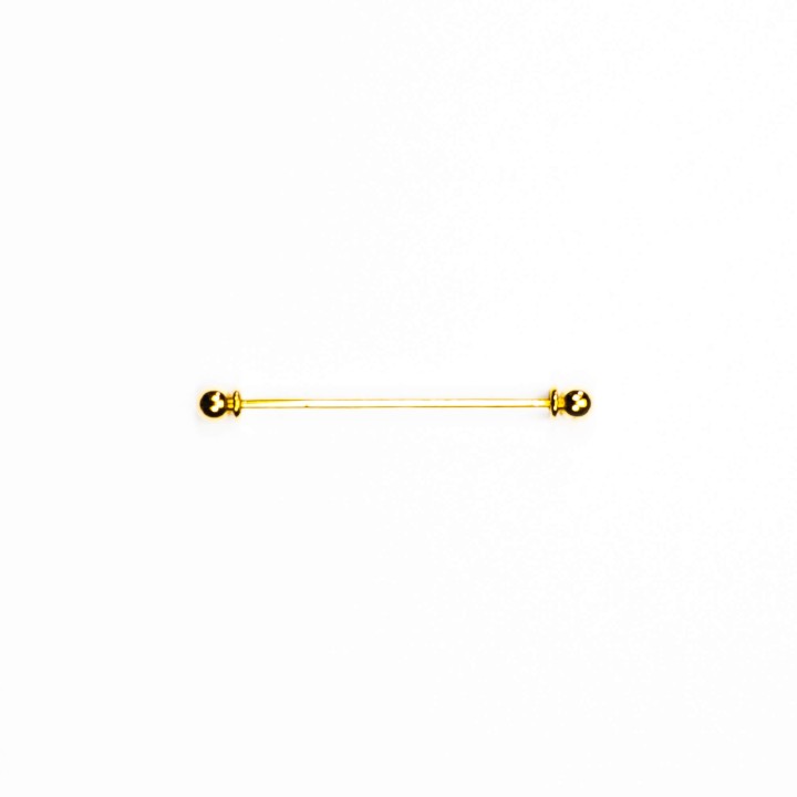 Złota spinka do kołnierza