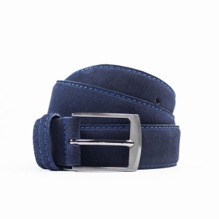 Granatowy pasek z zamszu