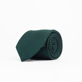 Krawat z grenadyny garza grossa w kolorze zielonym
