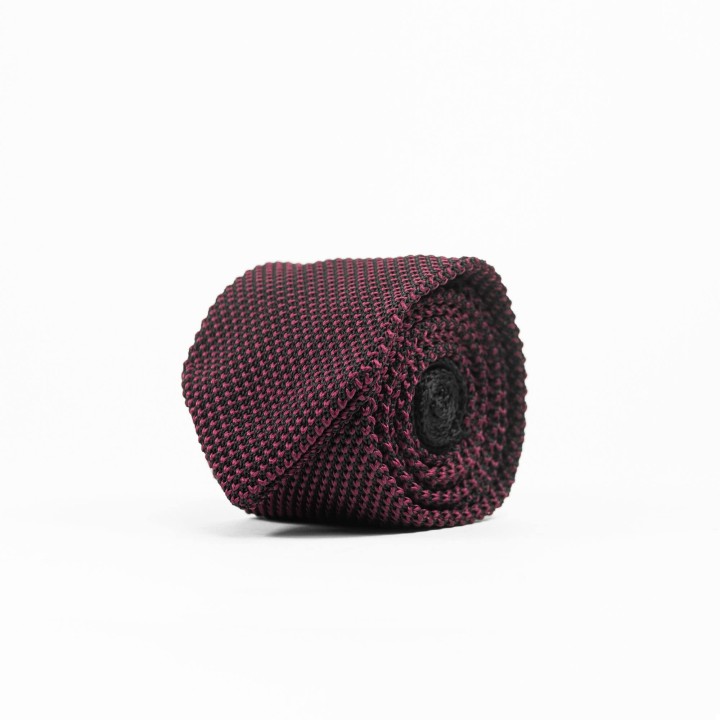 Dwukolorowy bawełniany krawat